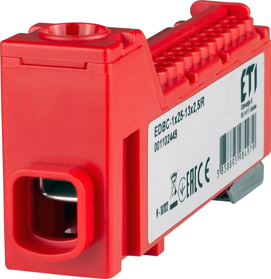 Blok rozdzielczy EDBC-1x25-13x2,5/R 001102449