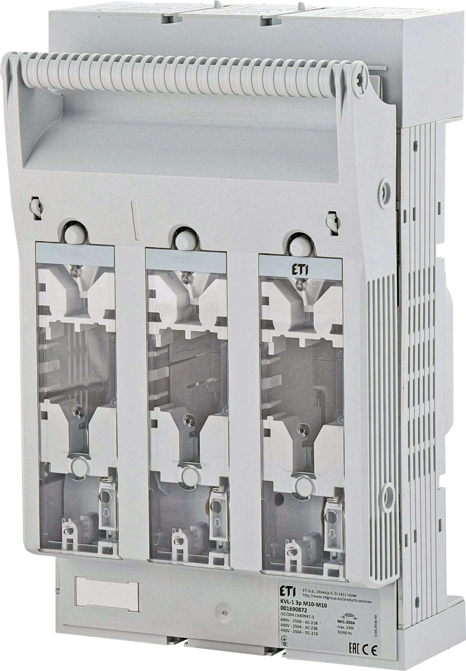 Rozłącznik skrzynkowy KVL-1 3p M10-M10 001690872