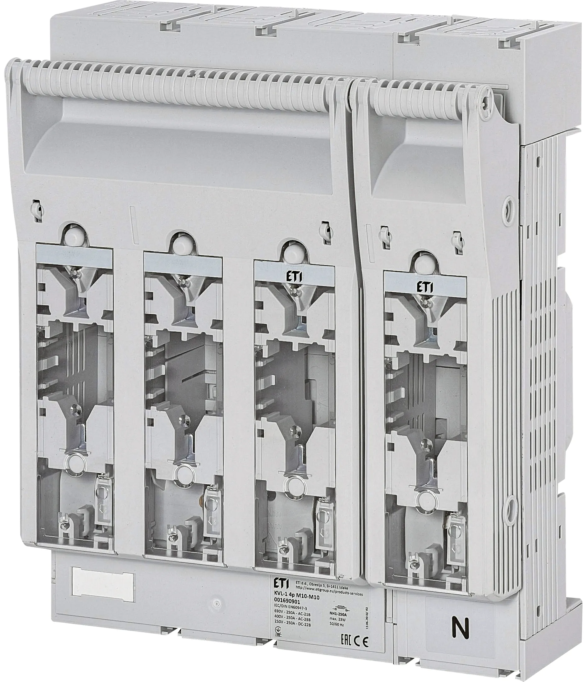 Rozłącznik skrzynkowy KVL-1 4p M10-M10 001690901