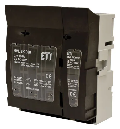 Rozłącznik skrzynkowy HVL EK 000 4p M8 001701420