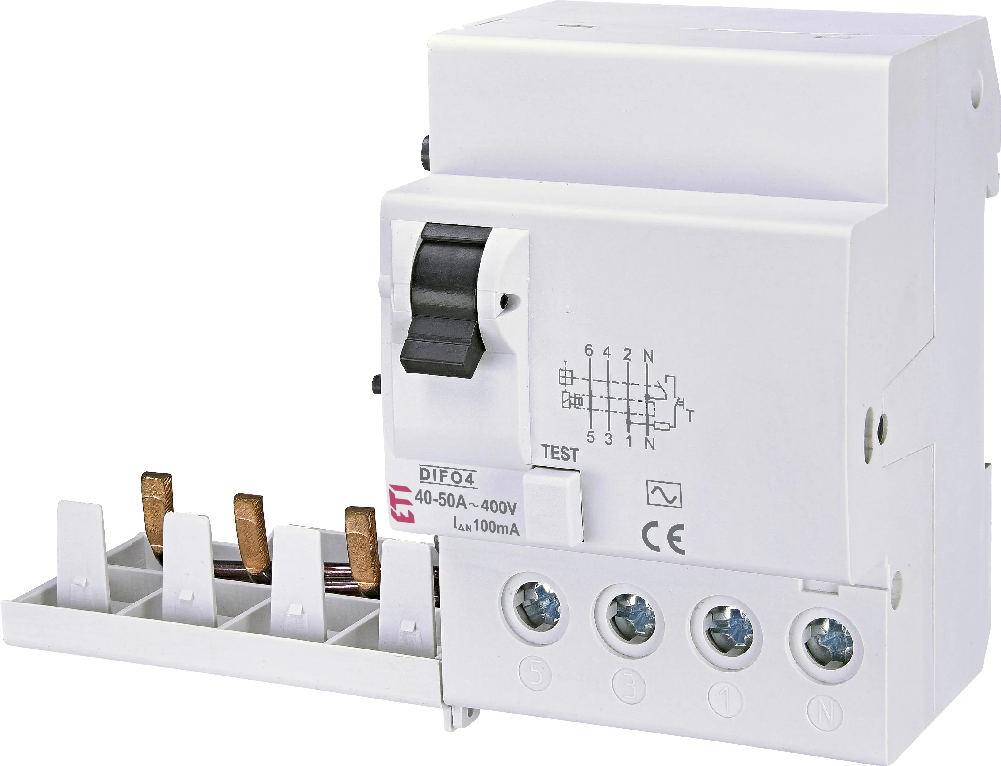Wył. różnicowy z zabezp. nadpr *DIFO-4 AC 40-50/0.1 002058227