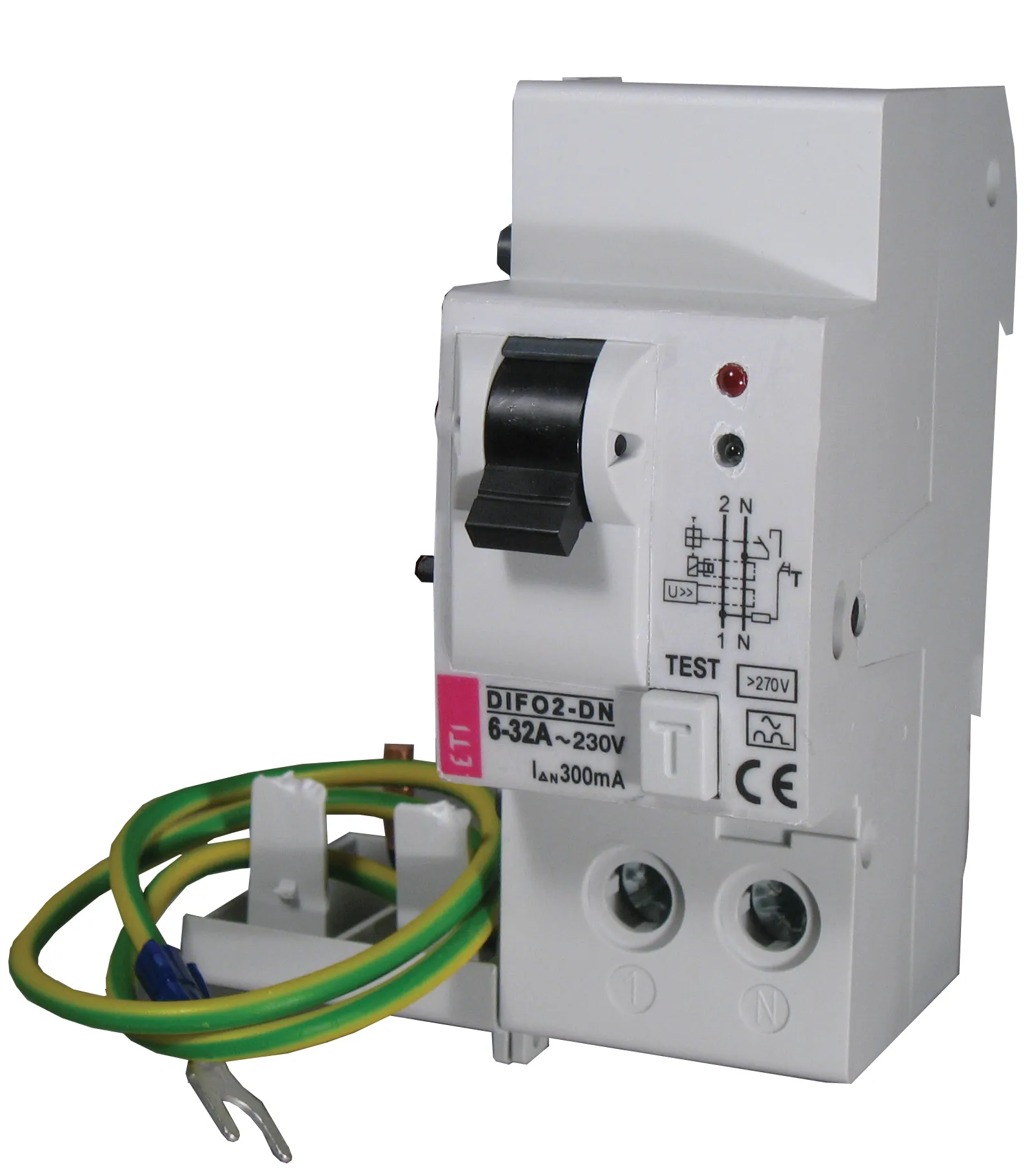 Wył. różnicowy z zabezp. nadpr * DIFO-2-DN AC 6-32/0.03 002058306
