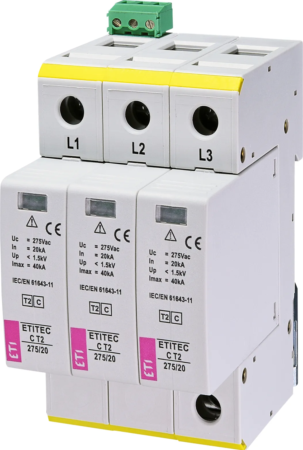 Ogranicznik przepięć ETITEC C T2 275/20 3+0 RC 002440400