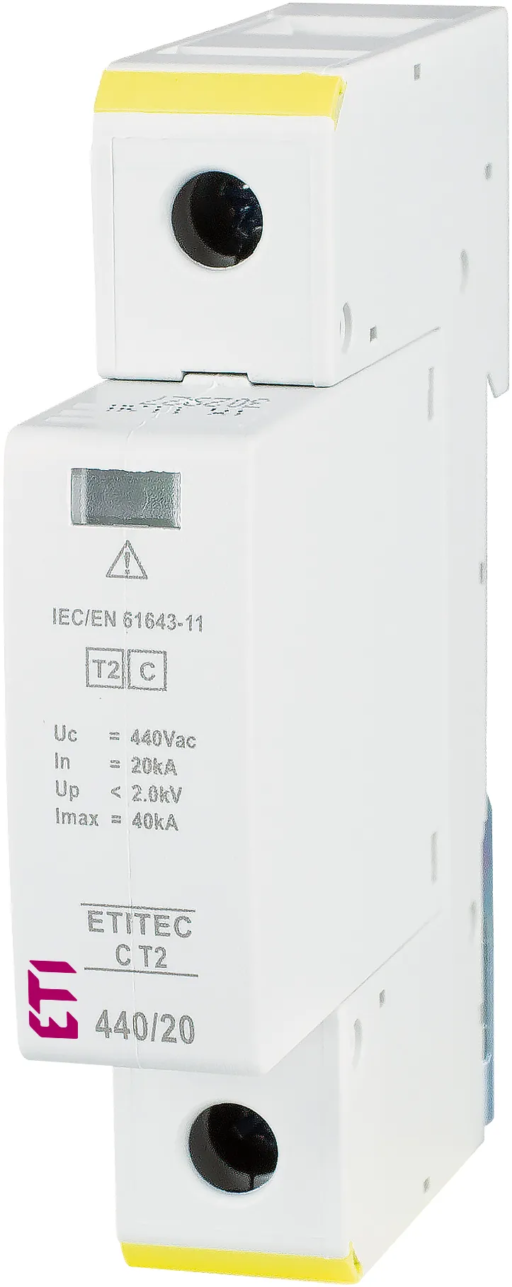 Ogranicznik przepięć ETITEC C T2 440/20 1+0 RC 002440406