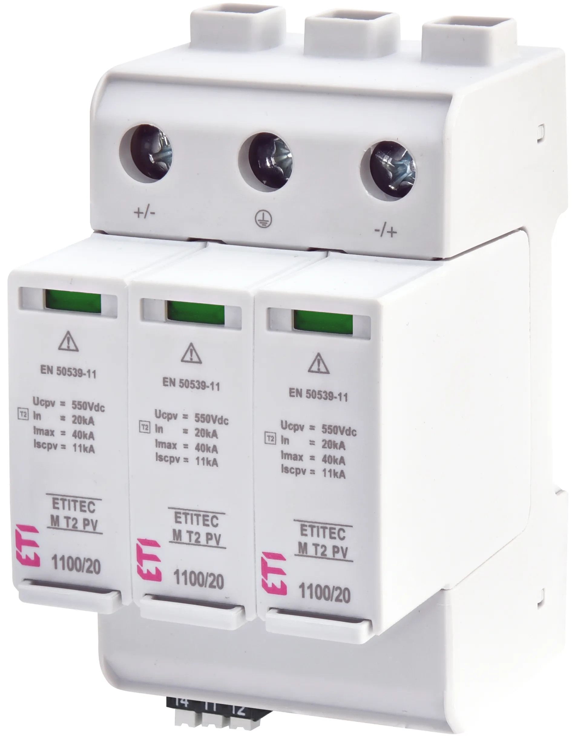 Ogranicznik przepięć ETITEC M T2 PV 1100/20 Y RC 002440516