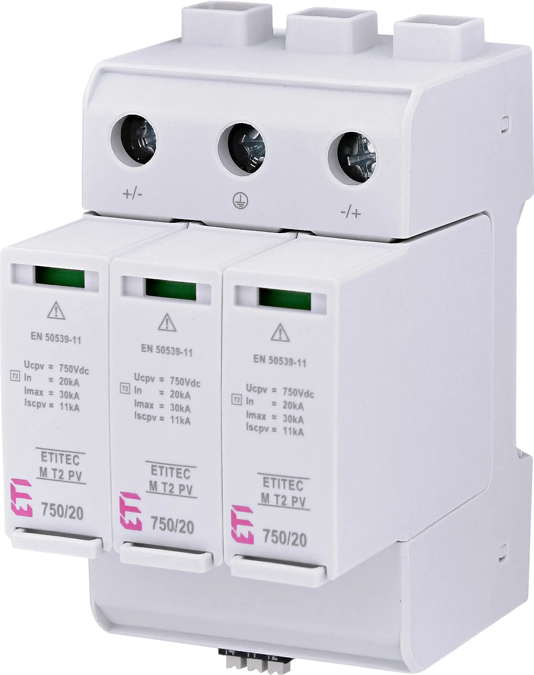 Ogranicznik przepięć ETITEC M T2 PV 1500/20 Y RC 002440518