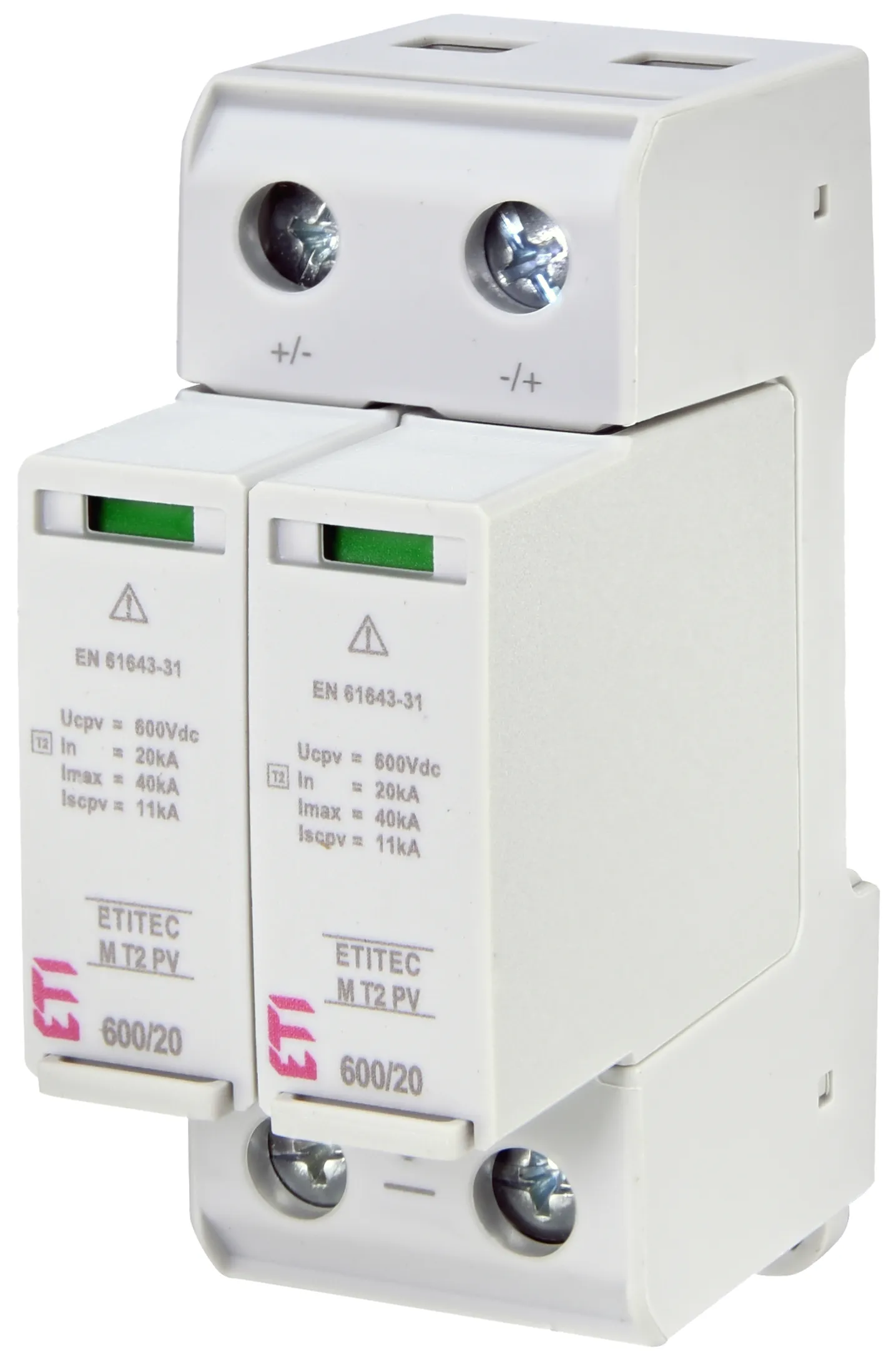 Ogranicznik przepięć ETITEC M T2 PV 600/20 002440620