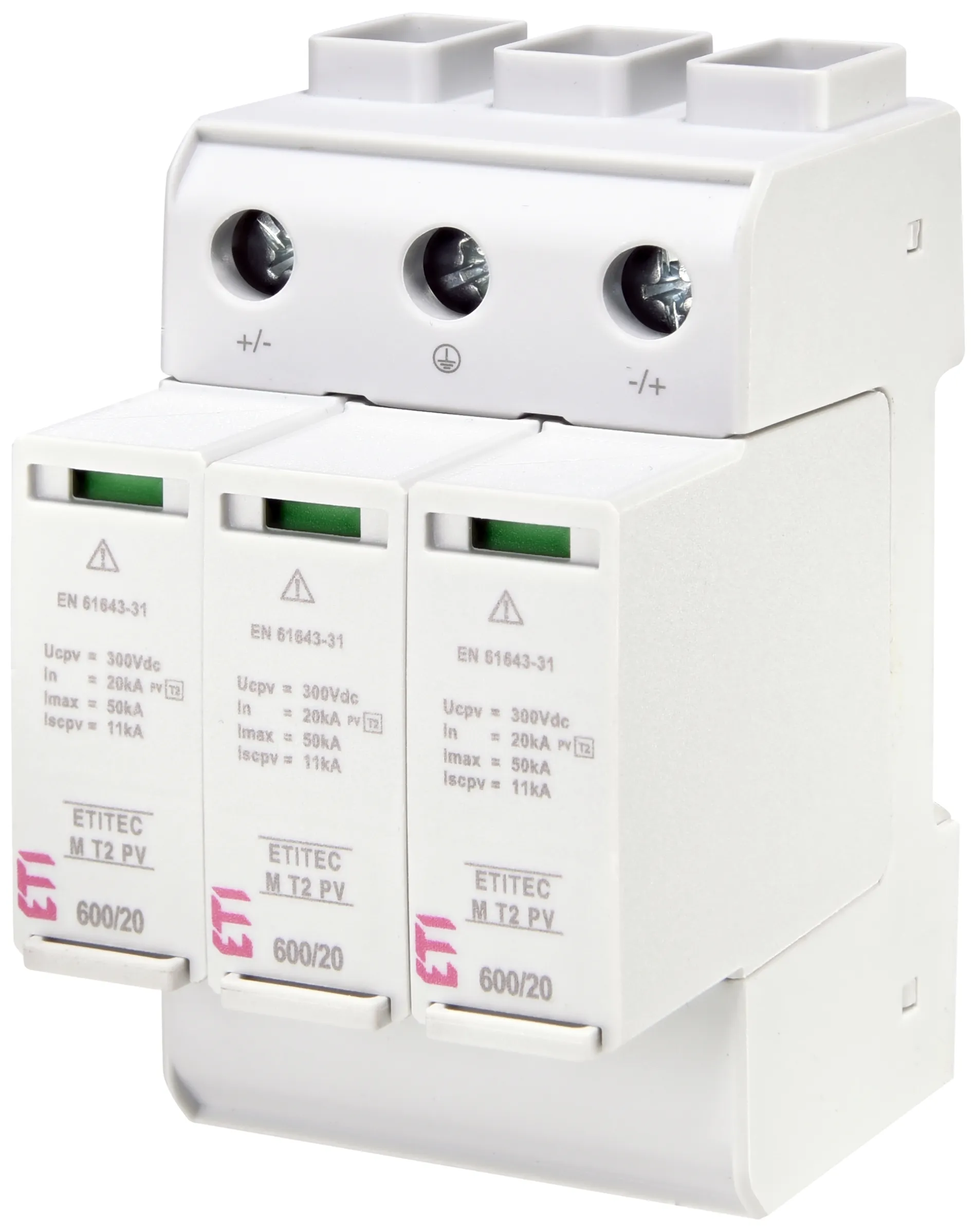 Ogranicznik przepięć ETITEC M T2 PV 600/20 Y 002440735