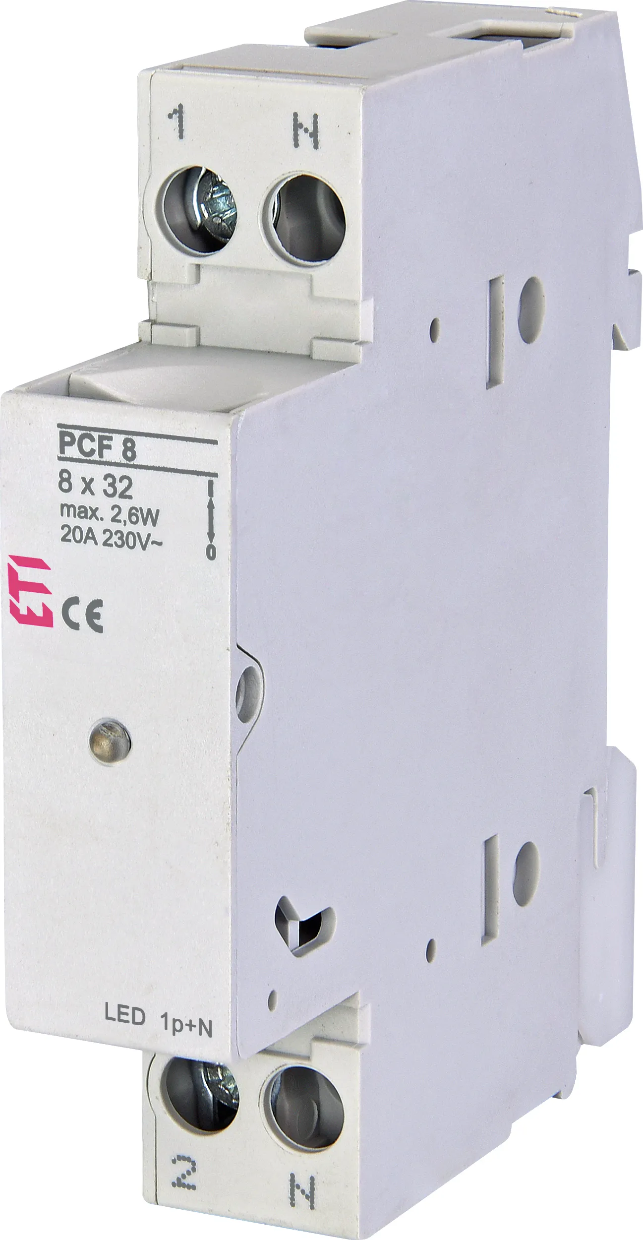 Rozłącznik bezpiecznikowy PCF 8 1p+N LED 002530012