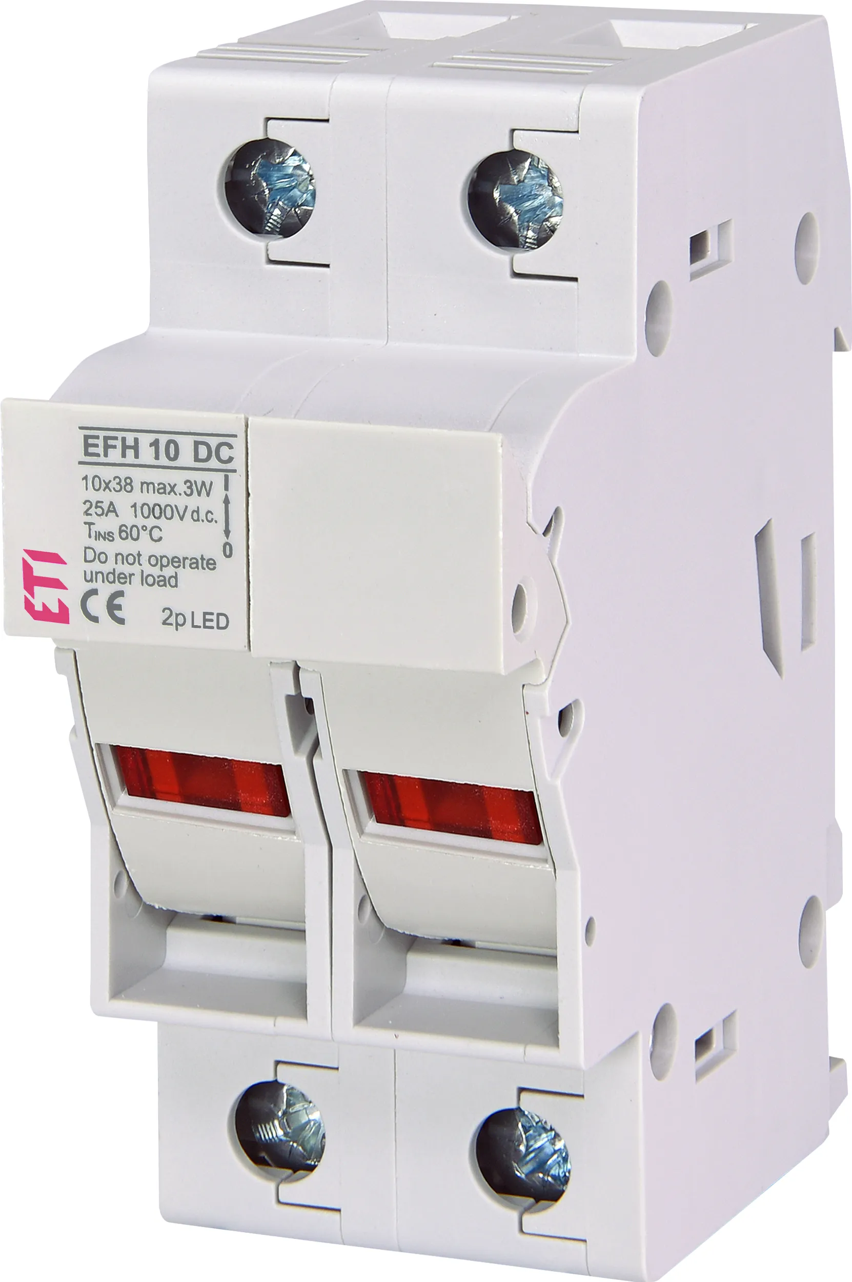 Podstawa bezpiecznikowa EFH 10 DC 2p LED 002540213