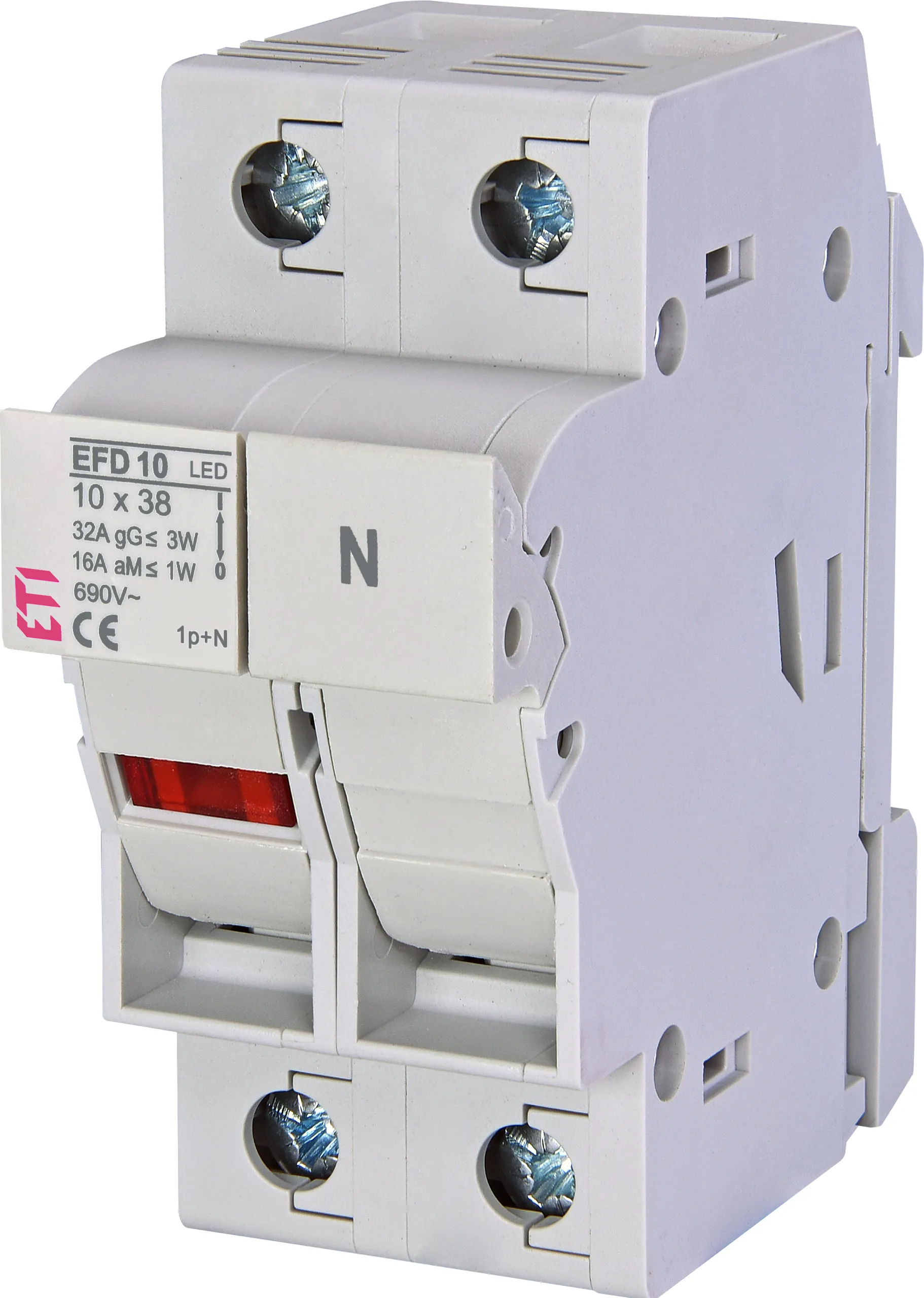 Rozłącznik bezpiecznikowy EFD 10 1p+N LED AD 002540312