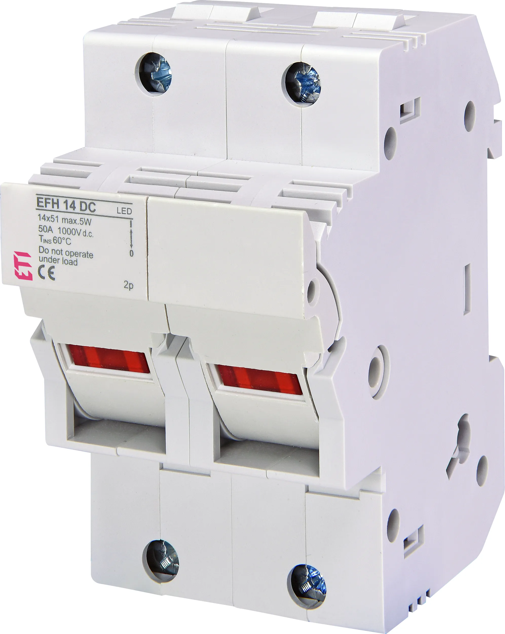 Podstawa bezpiecznikowa EFH 14 DC 2p LED 002560213