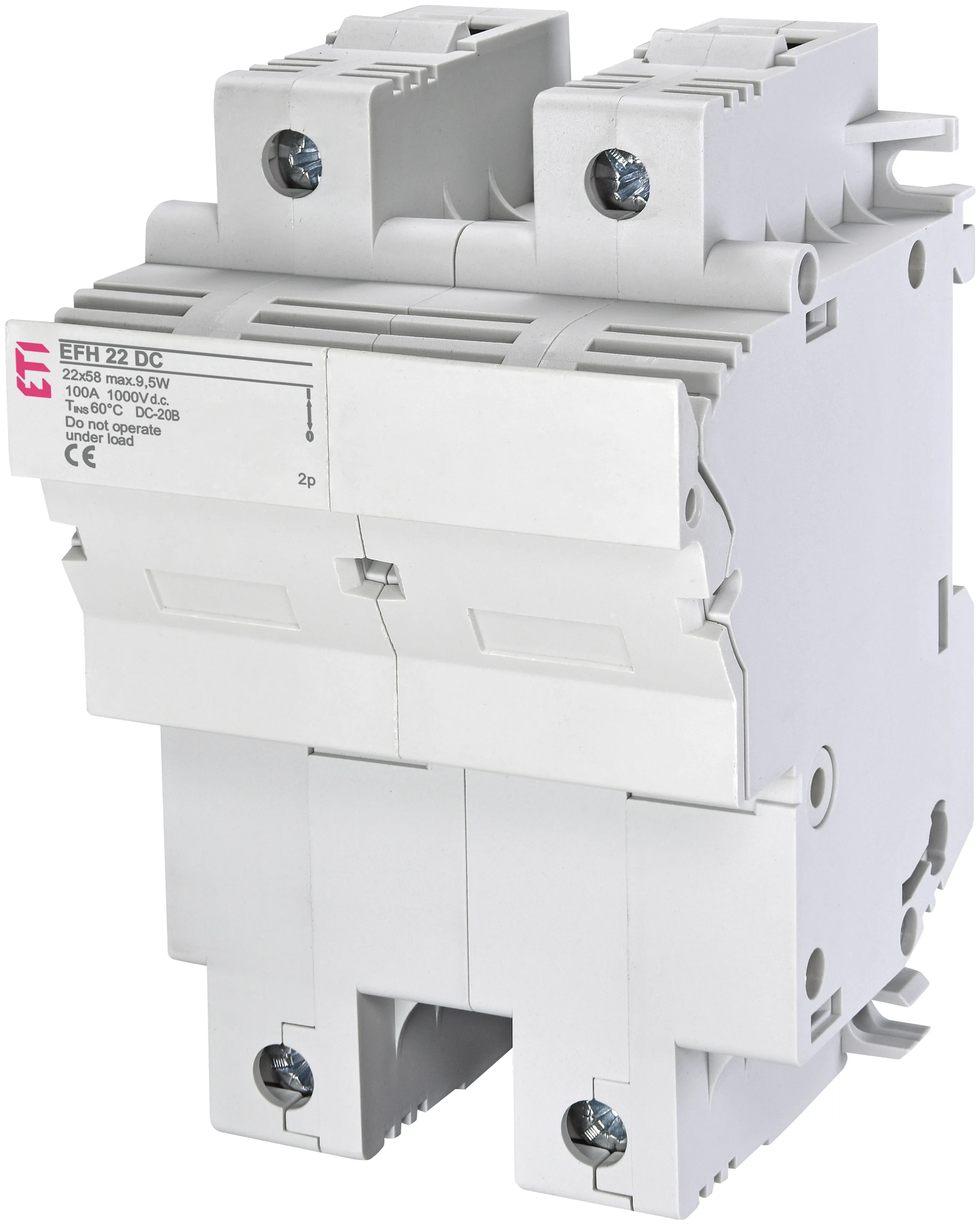 Podstawa bezpiecznikowa EFH 22 DC 2p 002570203