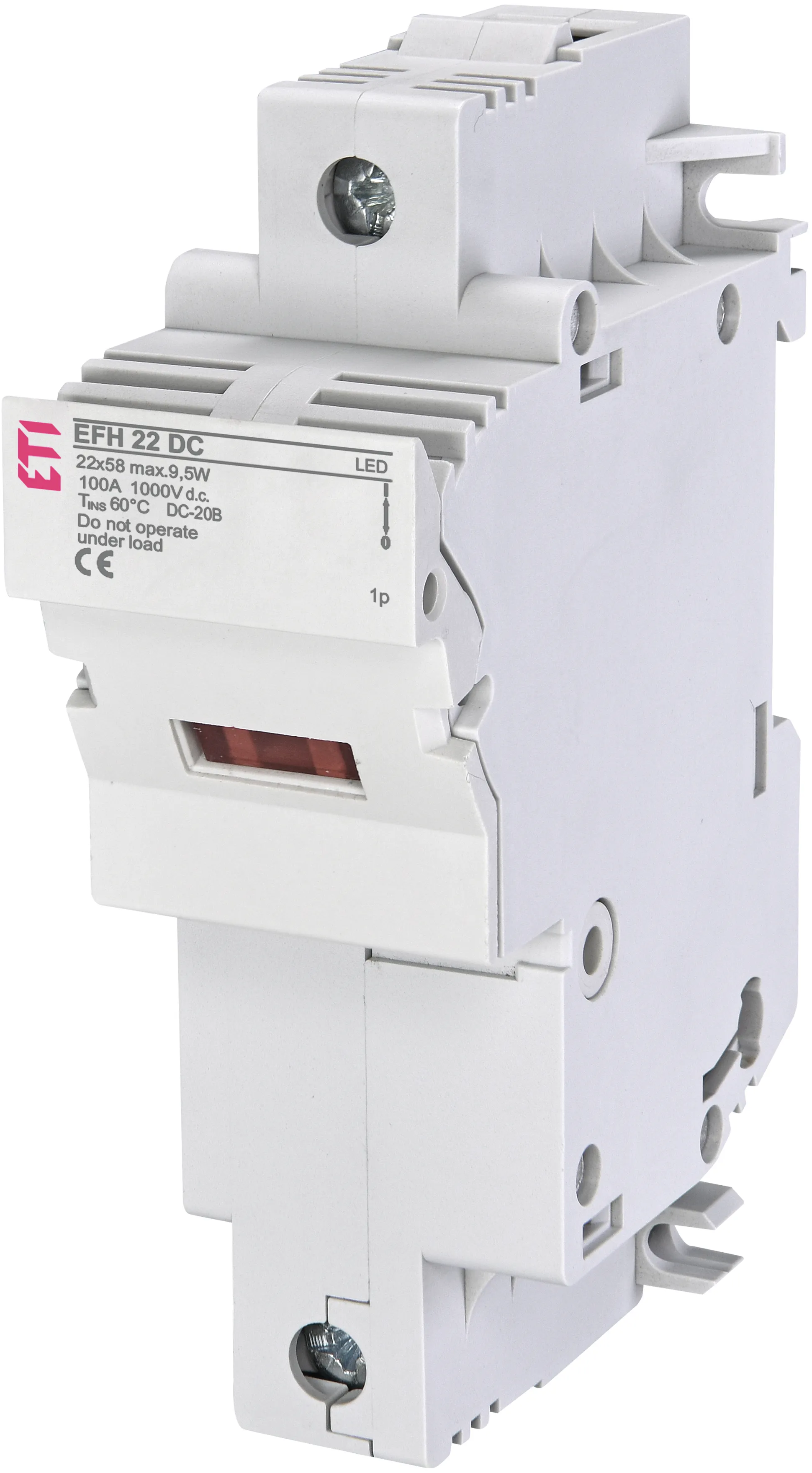 Podstawa bezpiecznikowa EFH 22 DC LED 1p 002570211