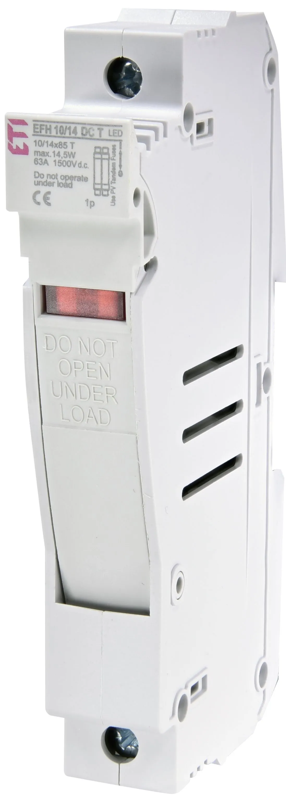 Podstawa bezpiecznikowa EFH 10/14 T DC LED 1p 002580016