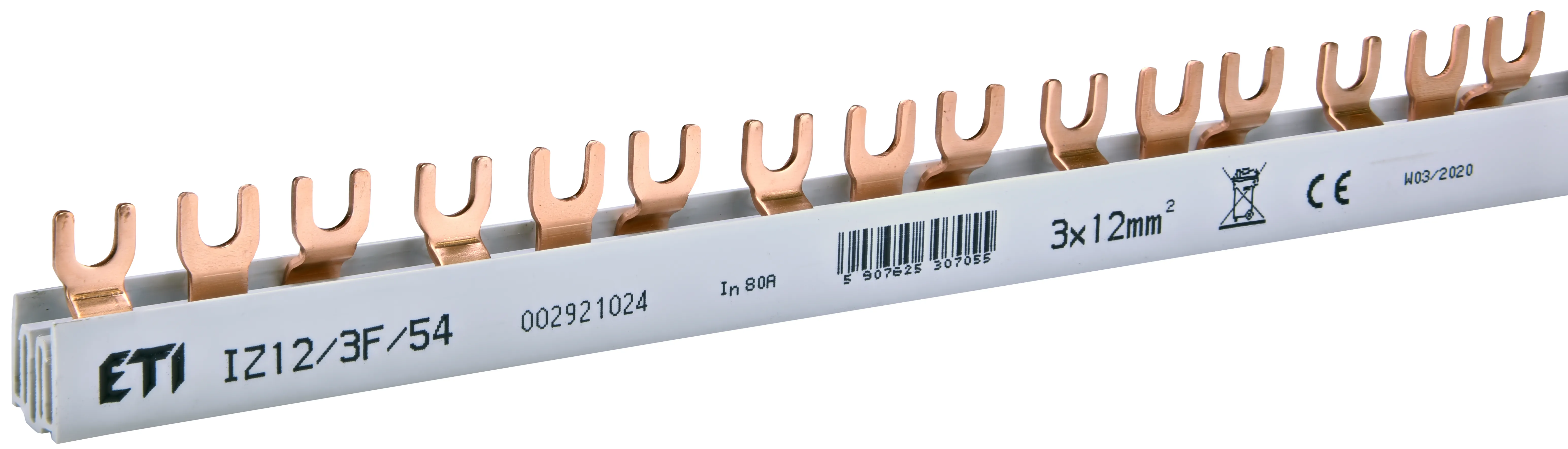 Izolowana szyna zbiorcza IZ12/3F/54 002921024