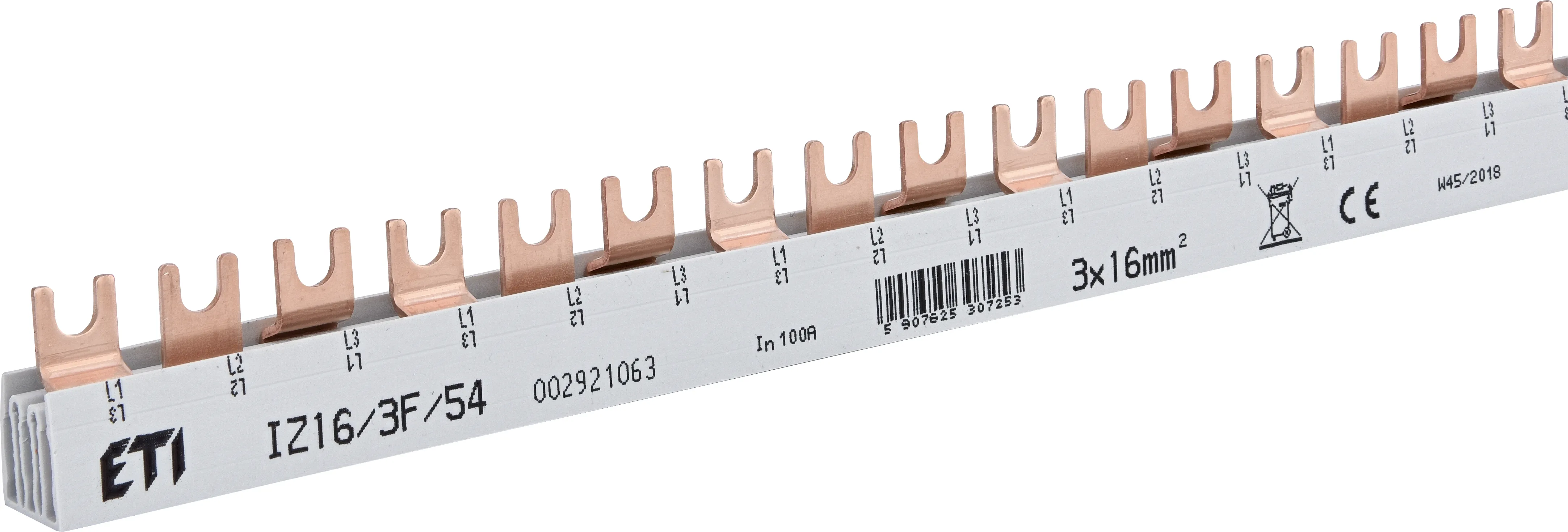 Izolowana szyna zbiorcza IZ16/3F/54 002921063