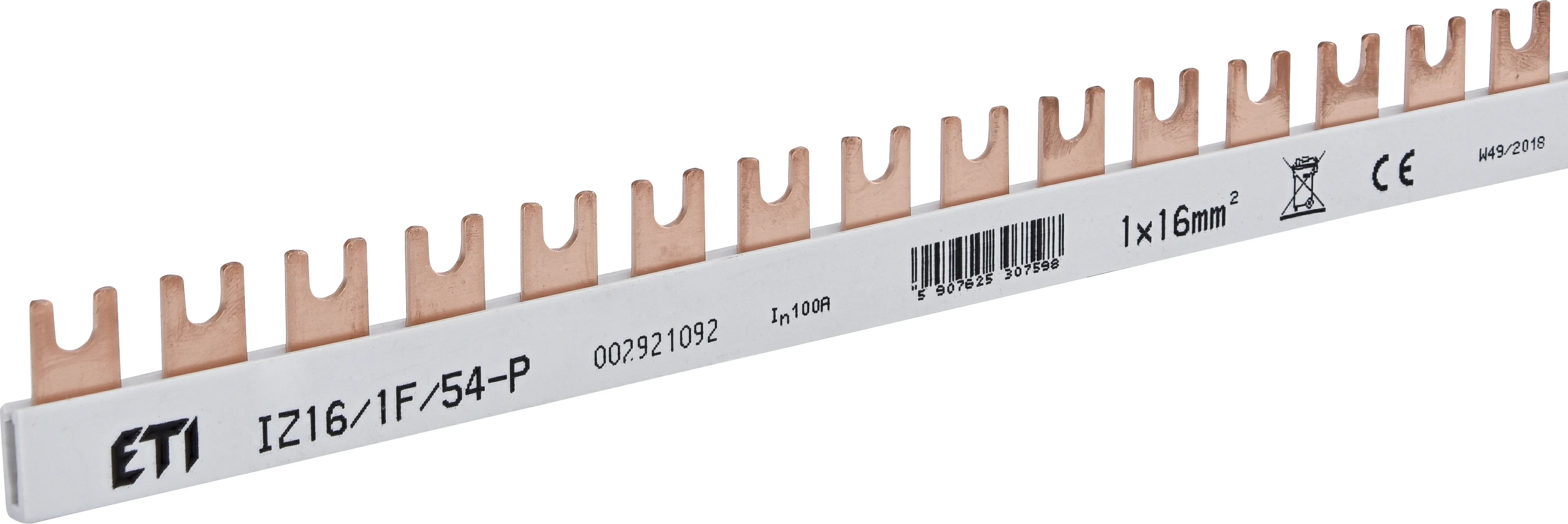 Izolowana szyna zbiorcza IZ16/1F/54P 002921092