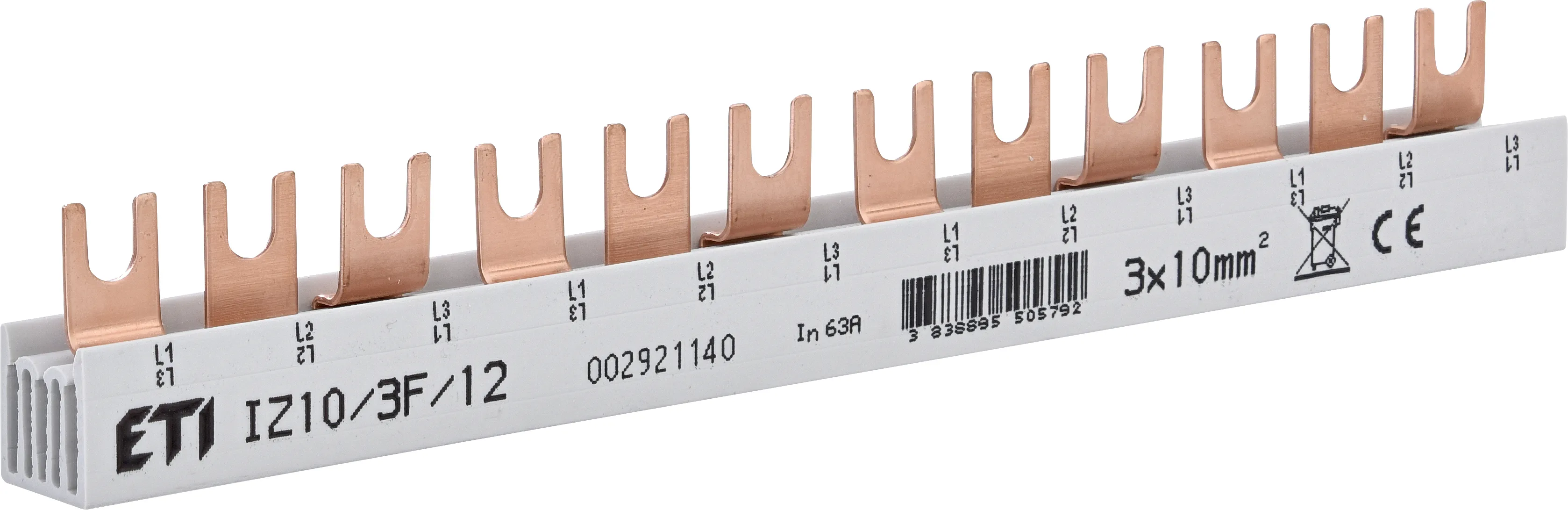 Izolowana szyna zbiorcza IZ10/3F/12 002921140