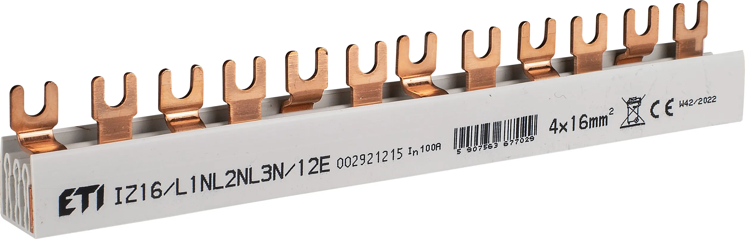 Izolowana szyna zbiorcza IZ16/L1NL2NL3N/12 002921215