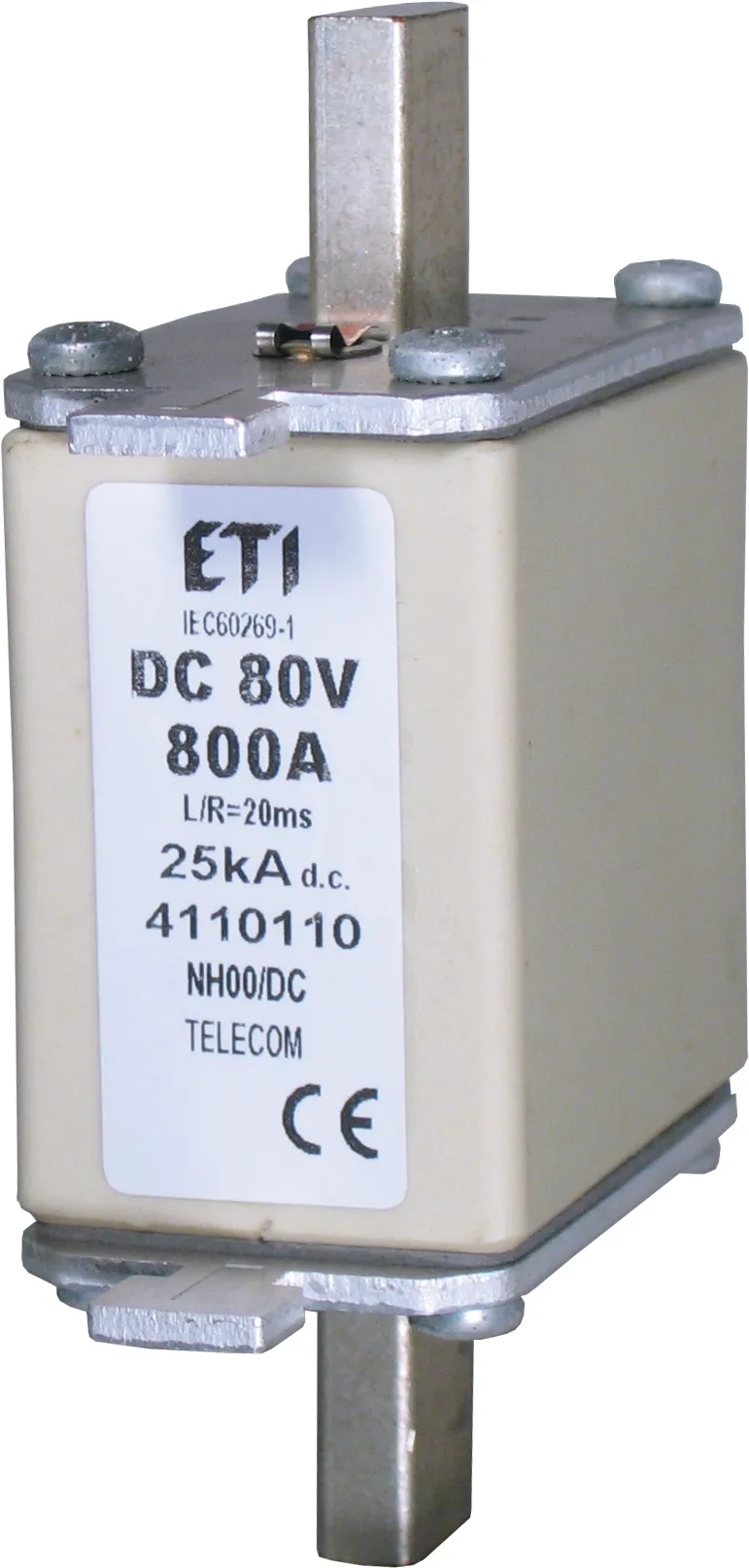 Wkładka topikowa NH00 400A/80V DC 004110108