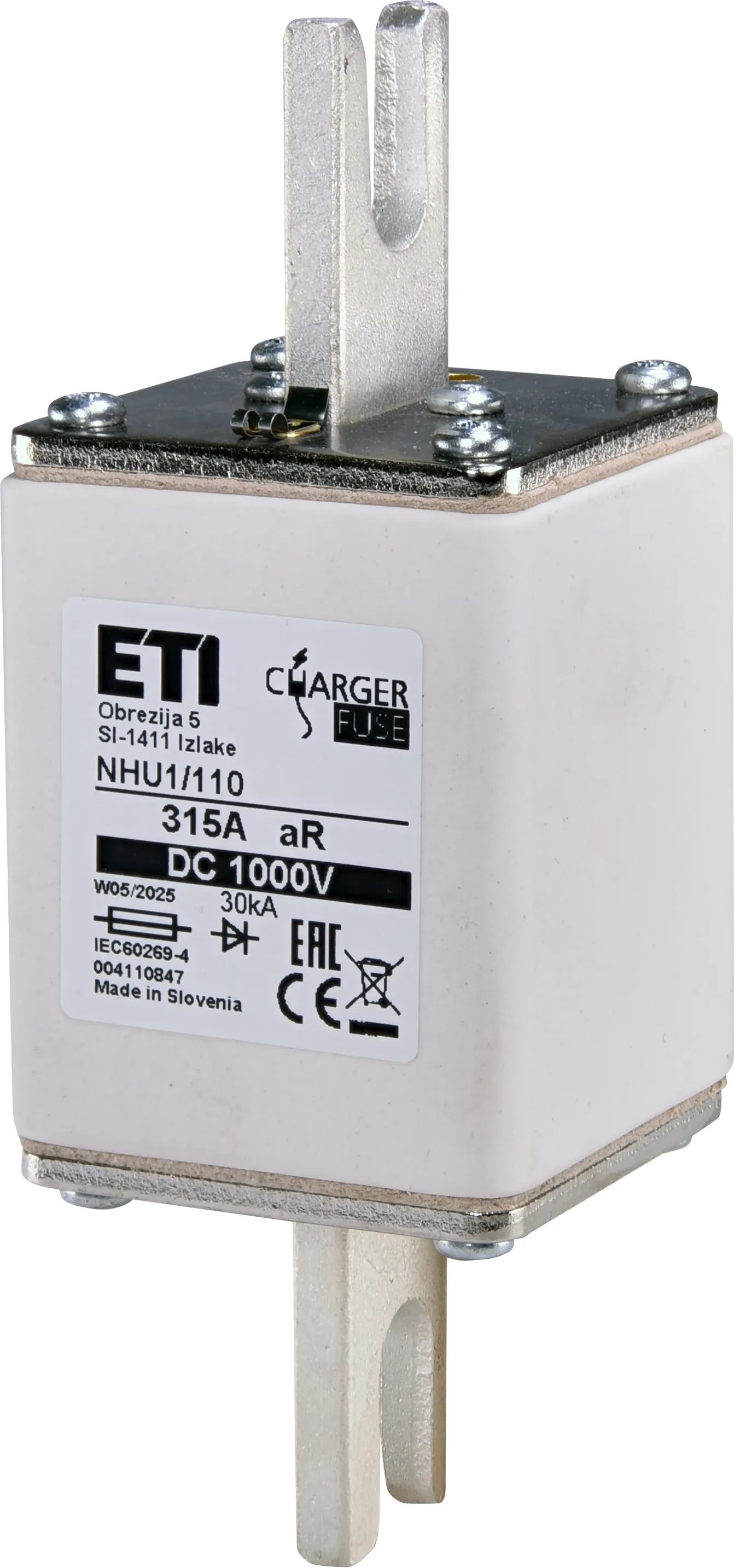 Wkładka topikowa NHU1/110 aR 315A/1000V DC 004110847