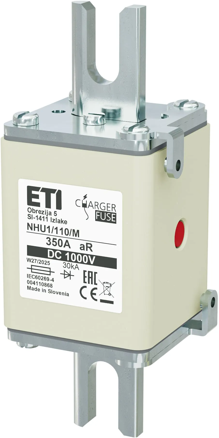 Wkładka topikowa NHU1/110/M aR 350A/1000V DC 004110868