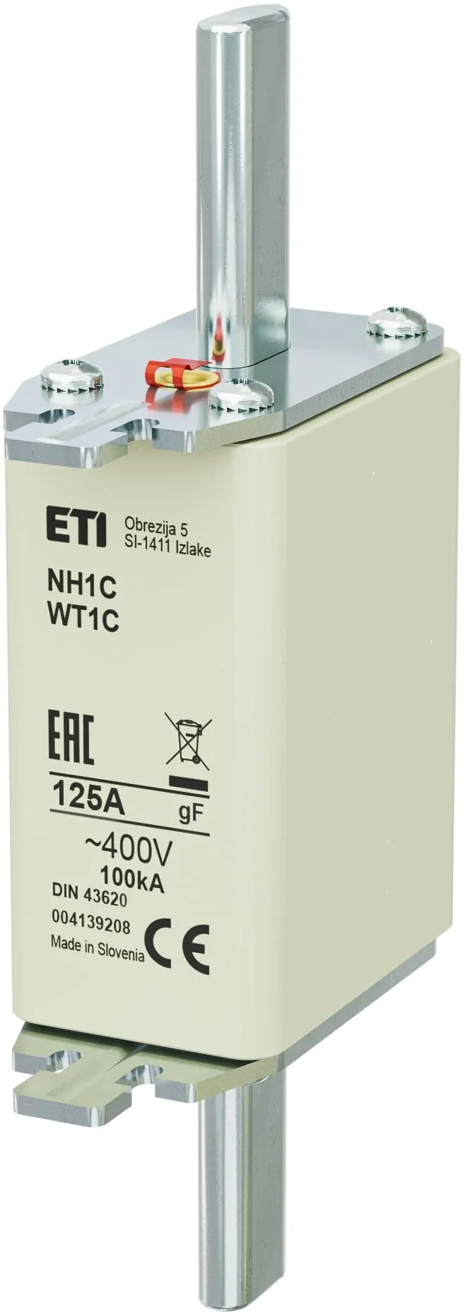 Wkładka topikowa NH1C gF 125A/400V 004139208