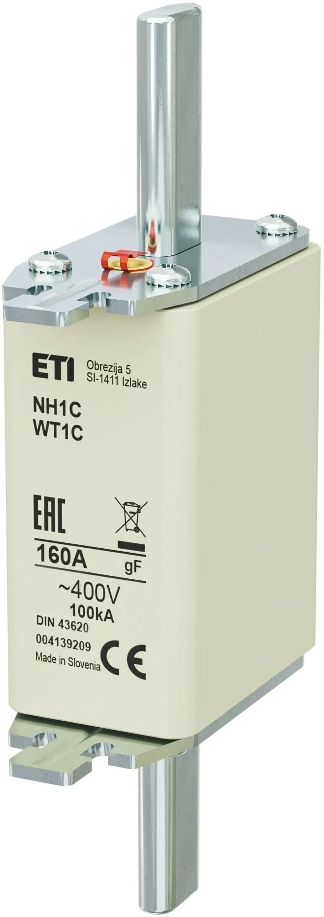 Wkładka topikowa NH1C gF 160A/400V 004139209