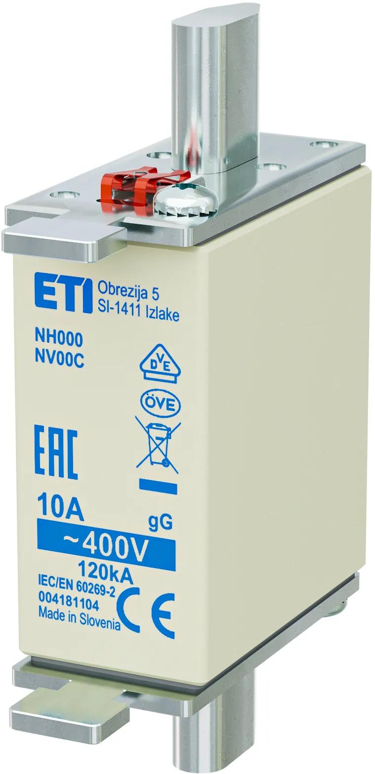 Wkładka topikowa NH000 gG 10A/400V 004181104