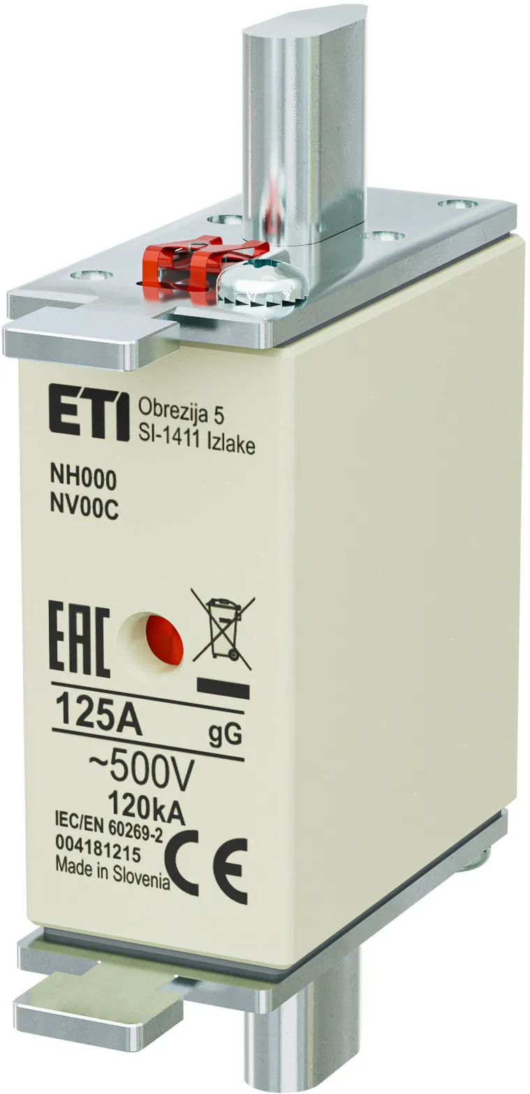 Wkładka topikowa NH000 gG 125A/500V 004181215