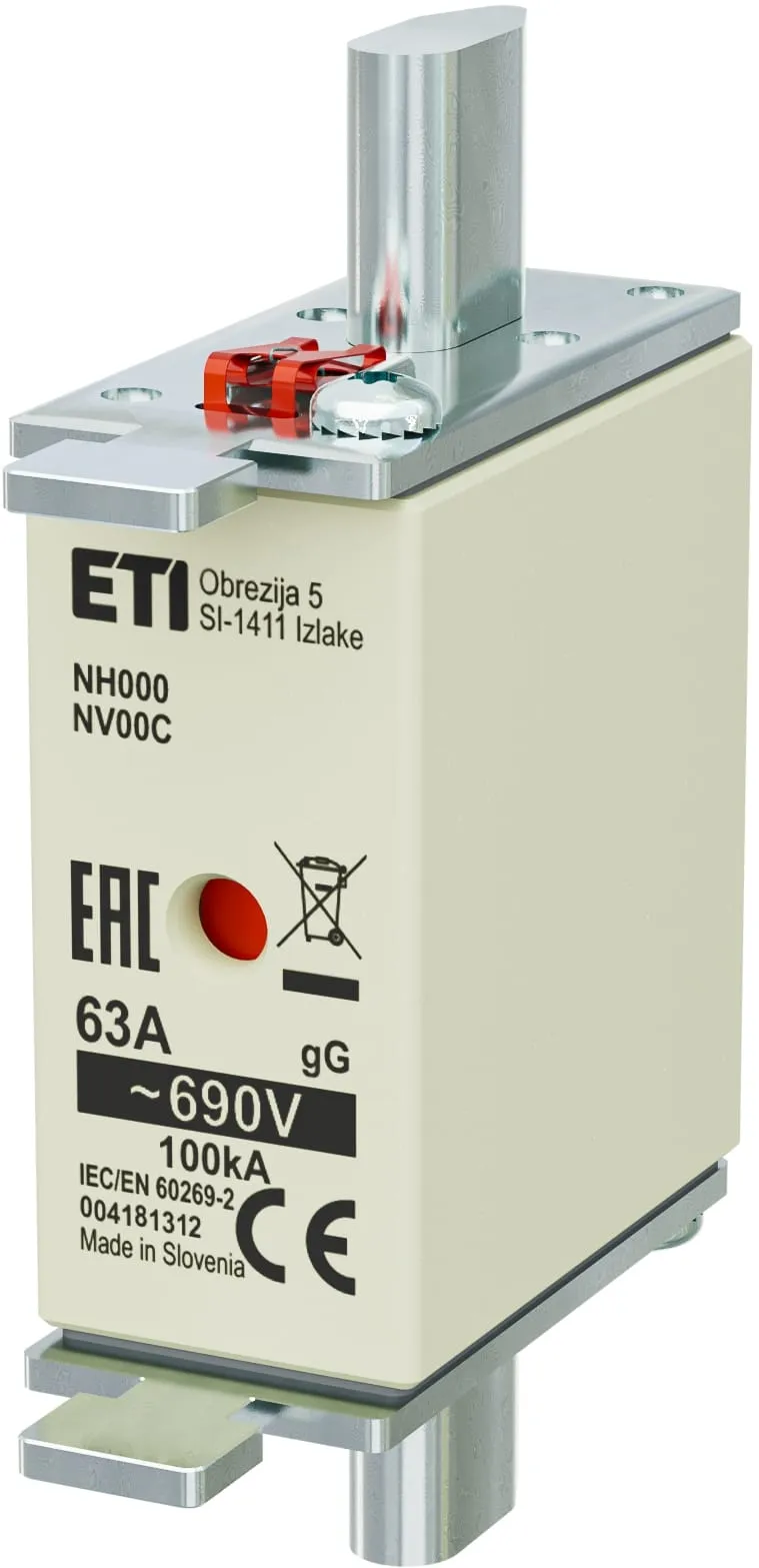 Wkładka topikowa NH000 gG 63A/690V 004181312