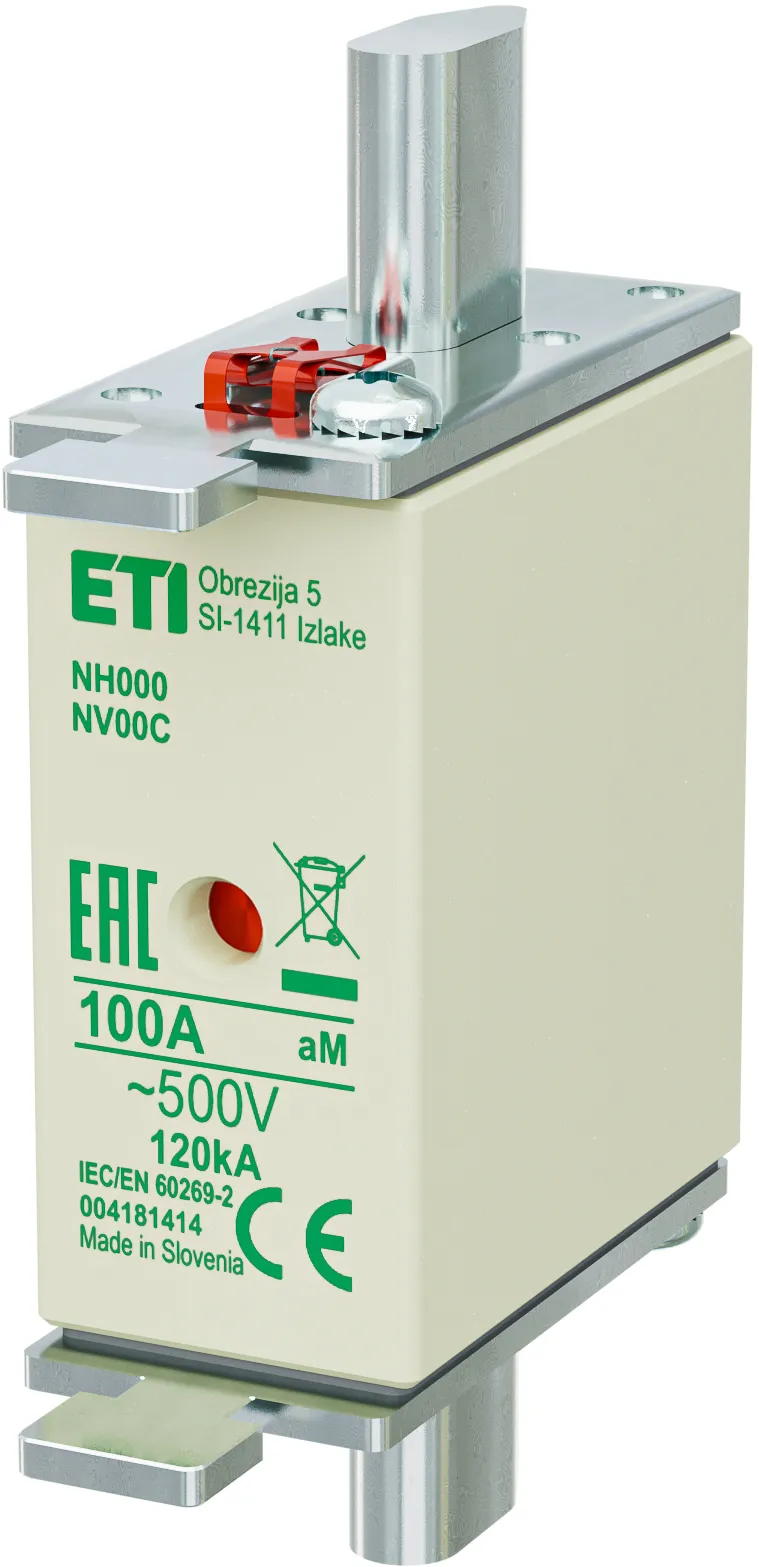 Wkładka topikowa NH000 aM 100A/500V 004181414