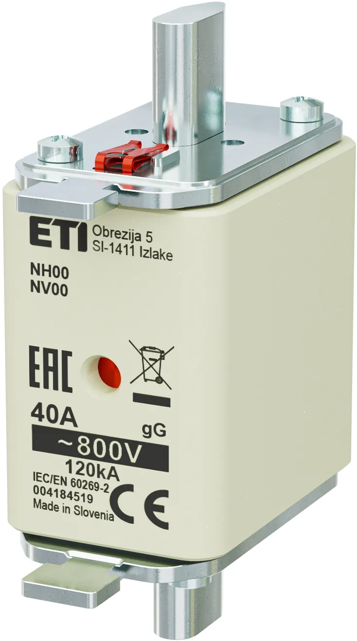 Wkładka topikowa NH00 gG 40A/800V 004184519