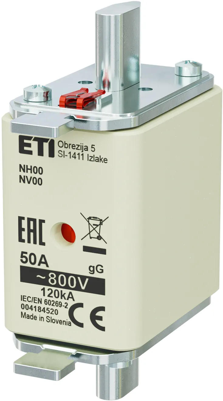 Wkładka topikowa NH00 gG 50A/800V 004184520