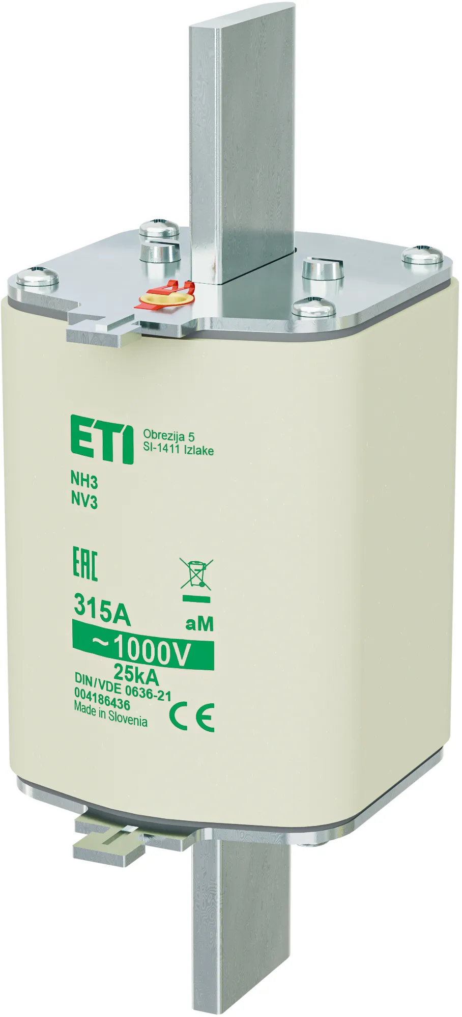 Wkładka topikowa NH3/85 aM 315A/1000V 004186436