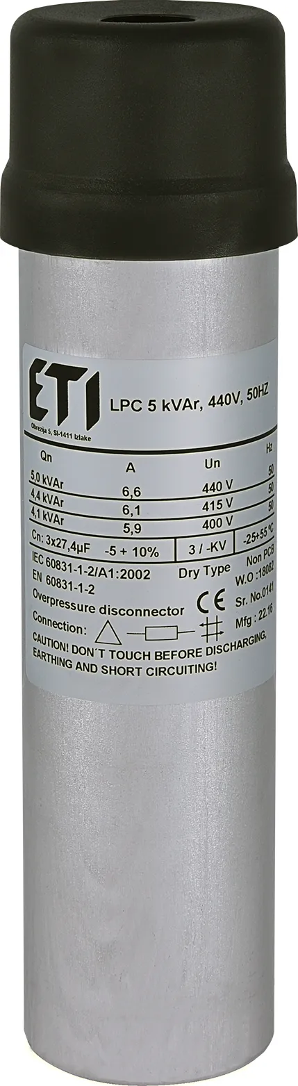 Kondensator LPC 5 kVAr, 440V, 50Hz 004656713
