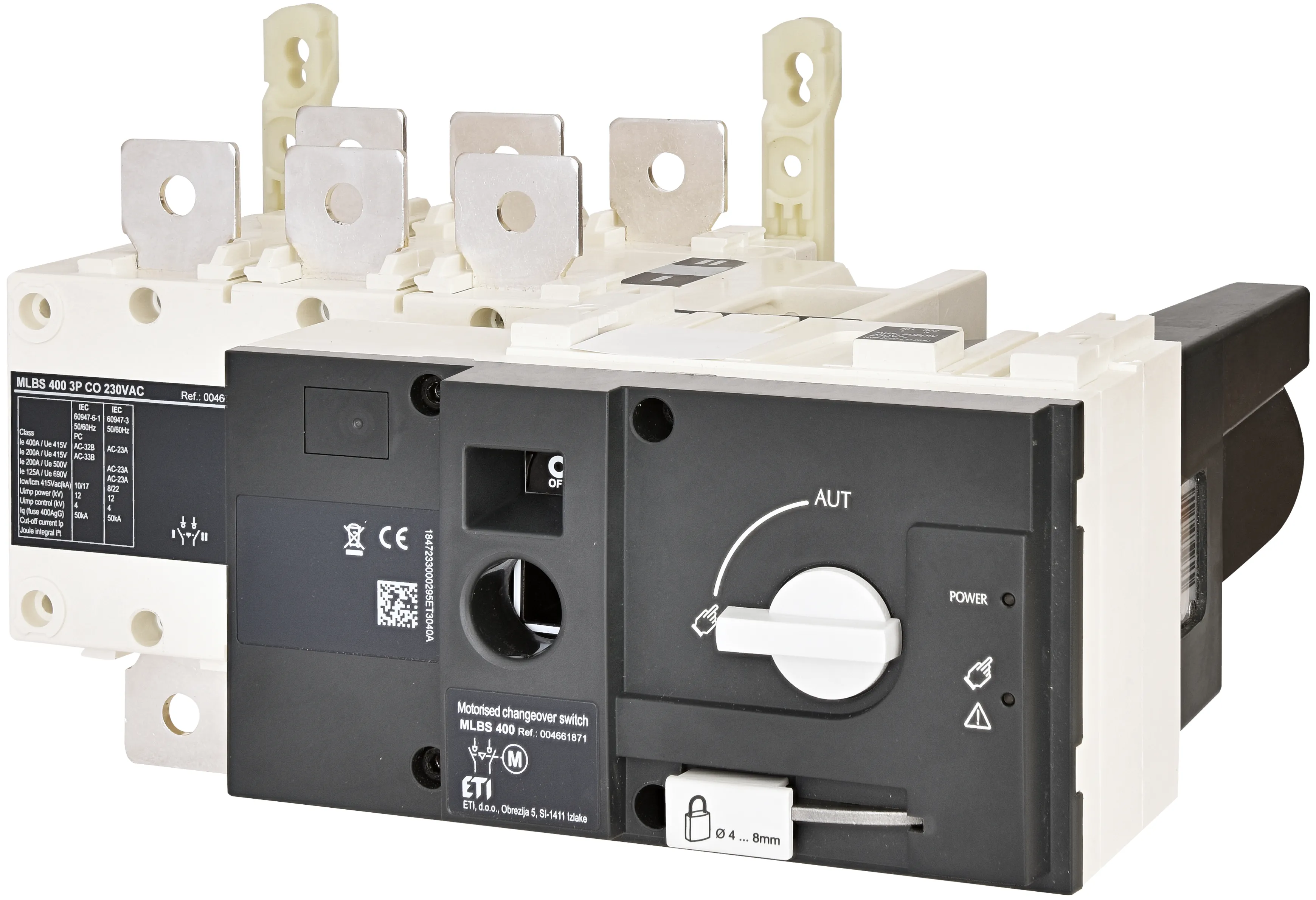 Przełącznik 1-0-2 z nap.siln. MLBS 400 3P CO 230VAC 004661871