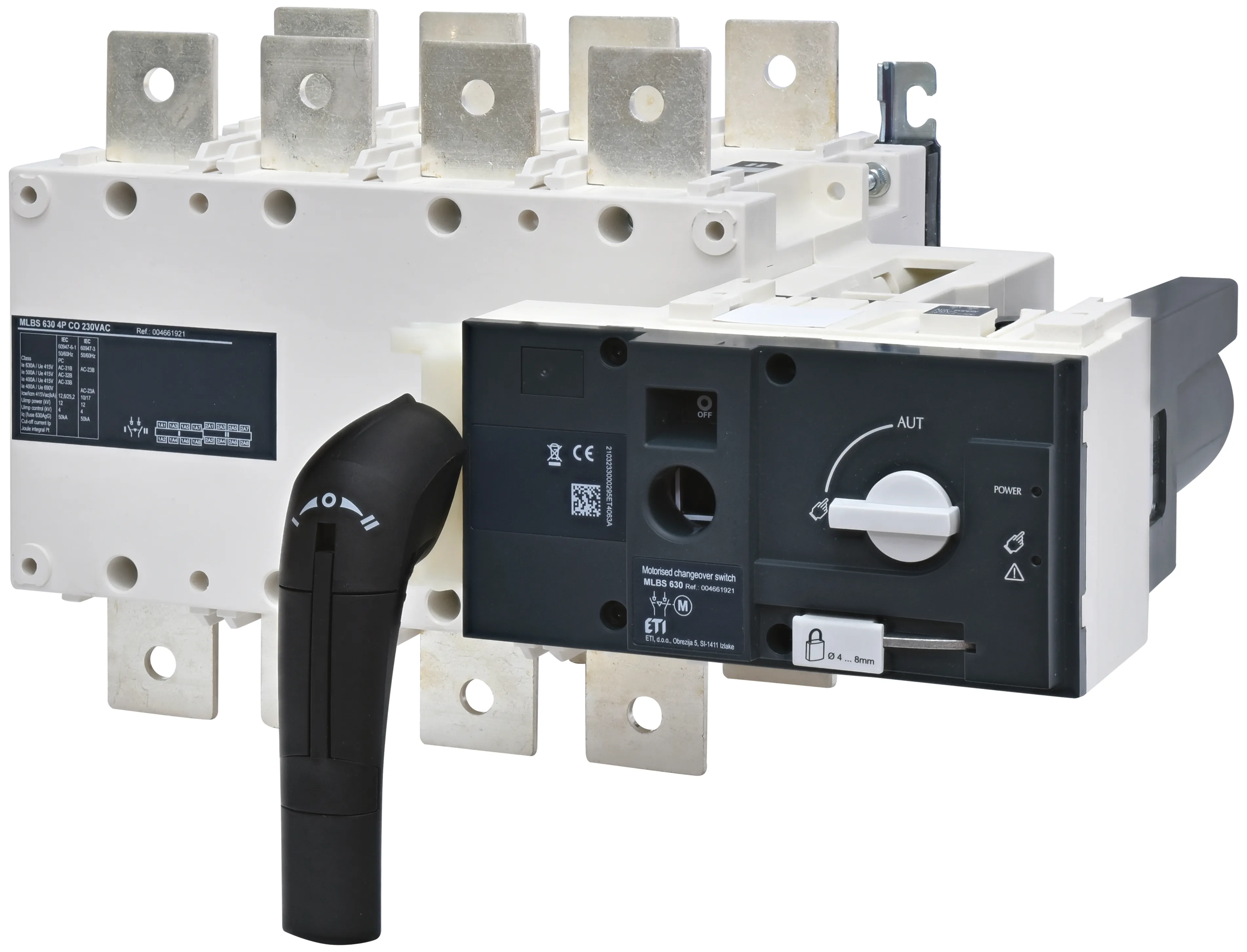Przełącznik 1-0-2 z nap.siln. MLBS 630 4P CO 230VAC 004661921