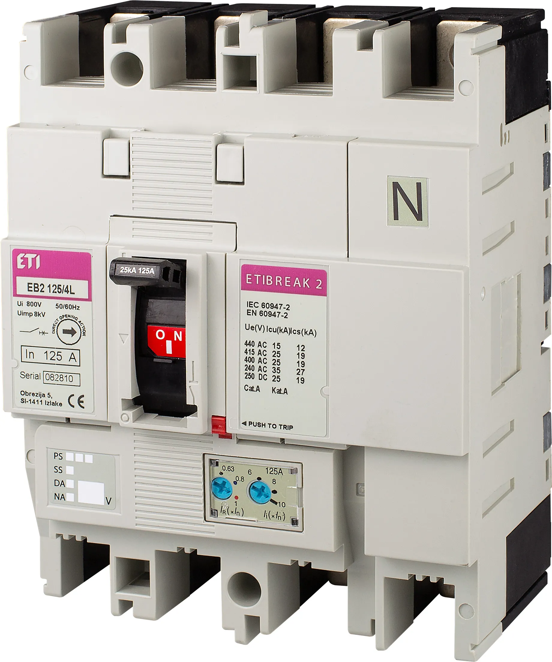 Wyłącznik mocy EB2 125/4S 50A 4p 004671049