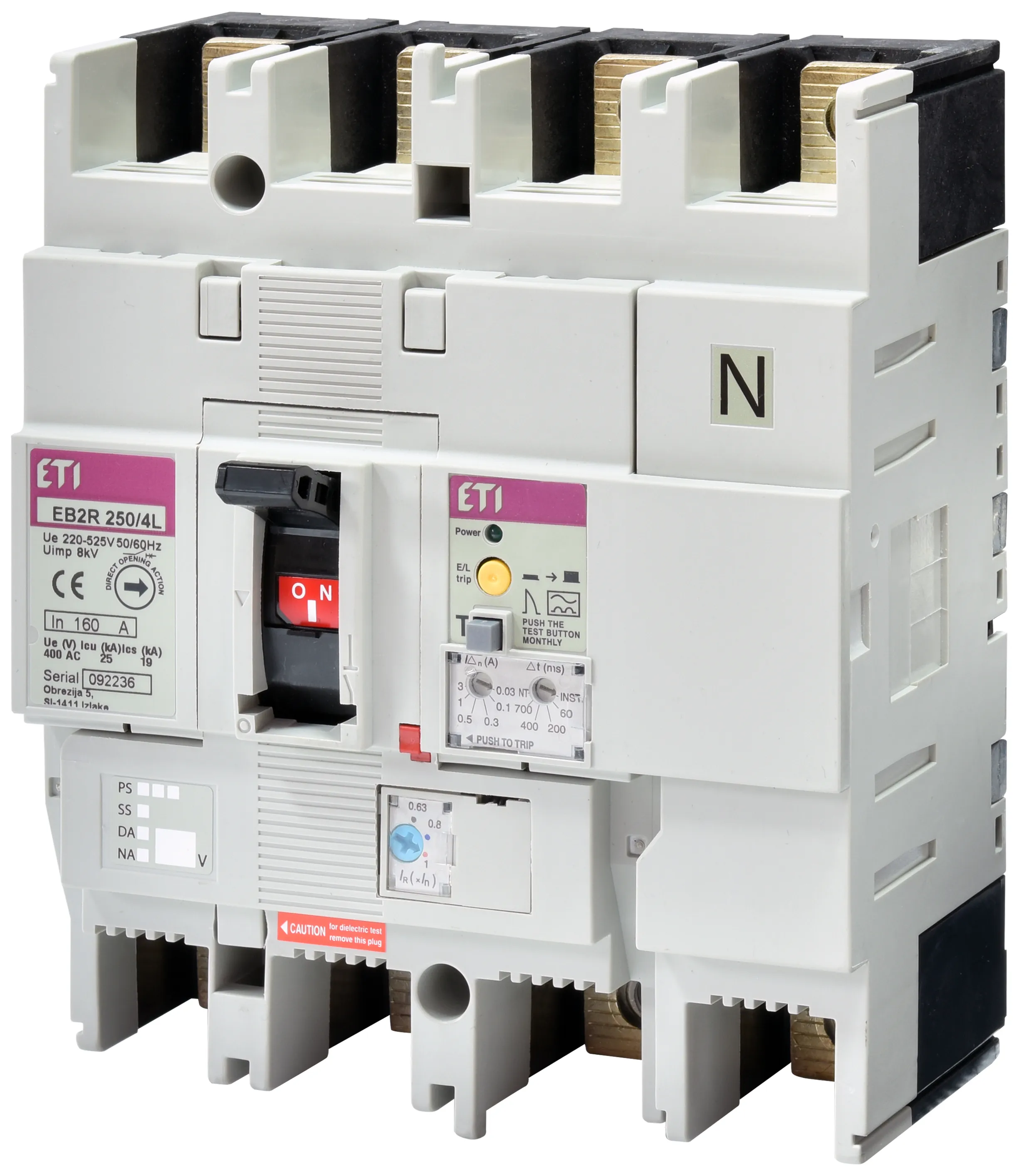 Wyłącznik mocy EB2R 250/4L 160A 4P 004671583