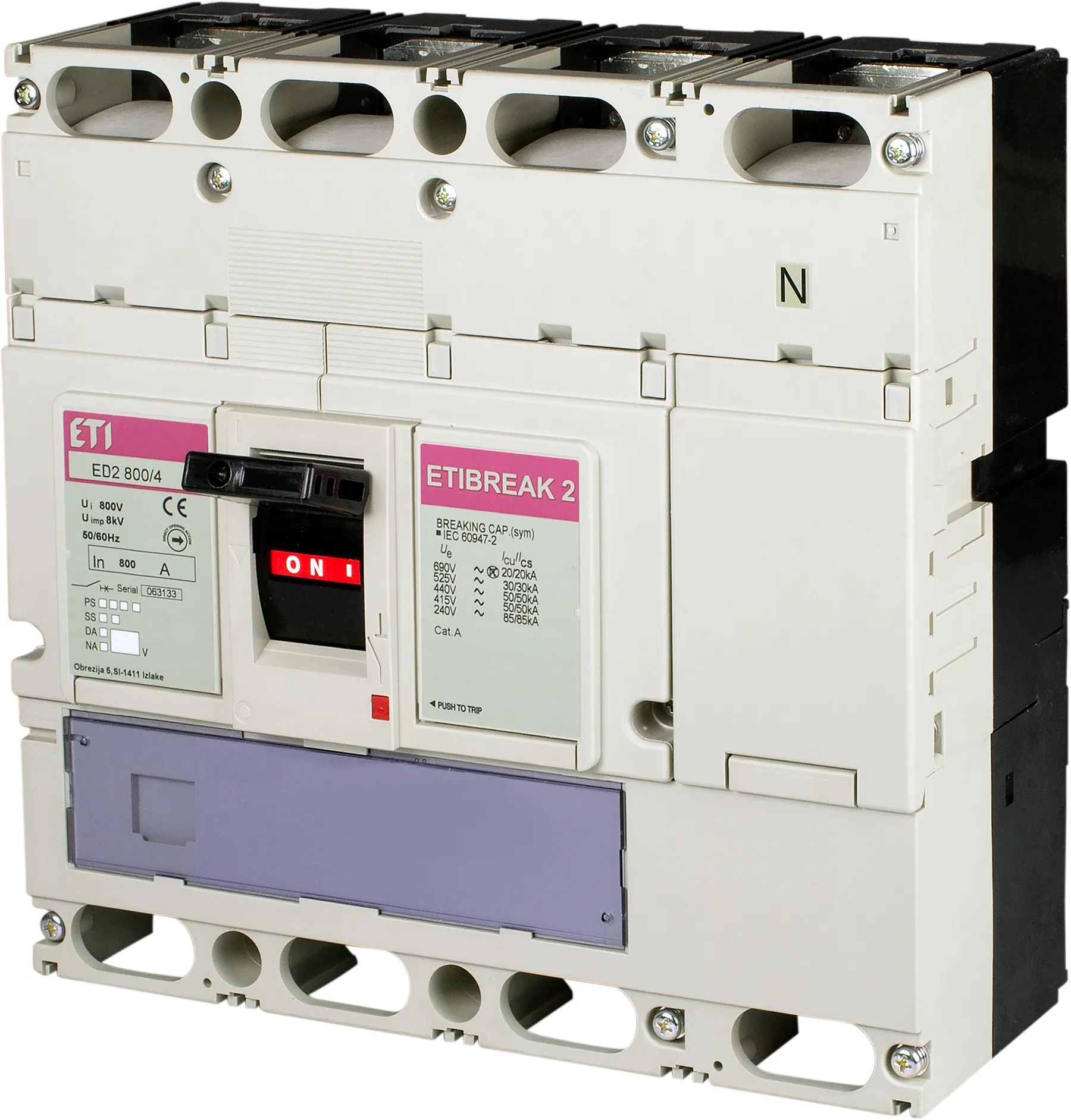 Rozłącznik izolacyjny ED2 800/4 004672380